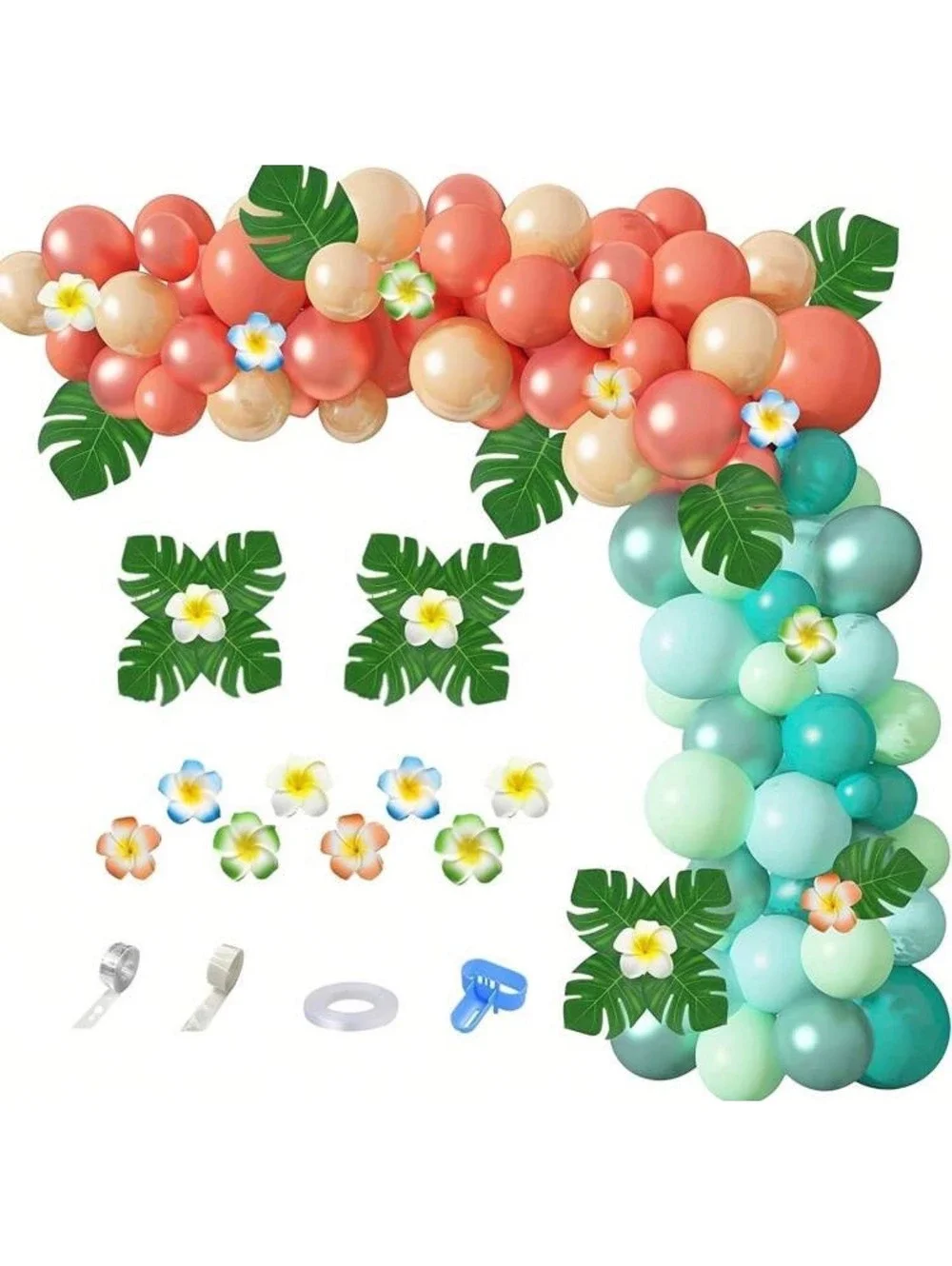 NEW Tropical Balloon Garland Kit – 103 Pieces